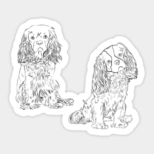 Cavalier King Charles Spaniel - Ruby and Blenheim Sticker